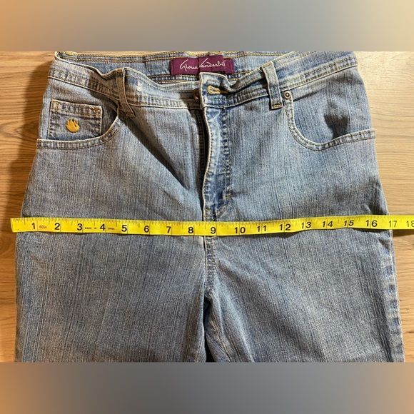 Gloria Vanderbilt Blue Denim Jeans Women  6 Petite Light Wash - Picture 7 of 9